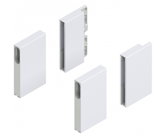 MERIVOBOX BOXCOVER, wysokość E, przedni/tylny, lewa/prawa+jedwabiście     biały mat*P/U: 1/20