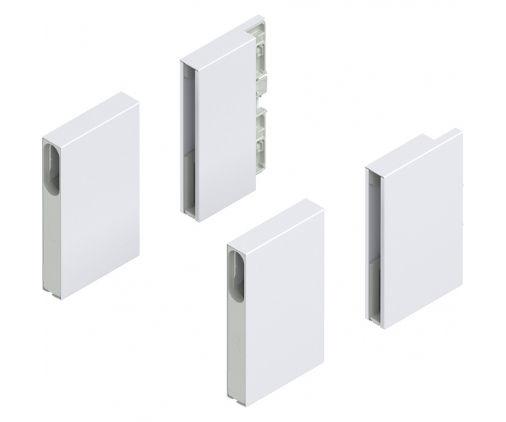 MERIVOBOX BOXCOVER, wysokość E, przedni/tylny, lewa/prawa+jedwabiście     biały mat*P/U: 1/20