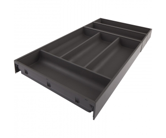 AMBIA-LINE  wkład na sztućce do szuflady standardowej, do     LEGRABOX/MERIVOBOX, tworzywo sztuczne/stal, 4 przegródka na sztuć