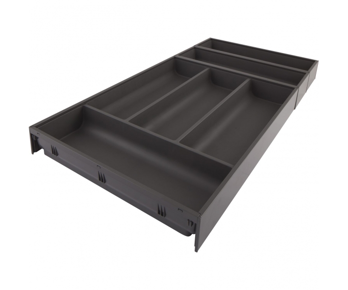 AMBIA-LINE  wkład na sztućce do szuflady standardowej, do     LEGRABOX/MERIVOBOX, tworzywo sztuczne/stal, 4 przegródka na sztuć