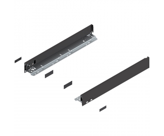 Bok LEGRABOX pure, wys. N (66.5 mm), dł. 500 mm, lewy/prawy, czarny mat