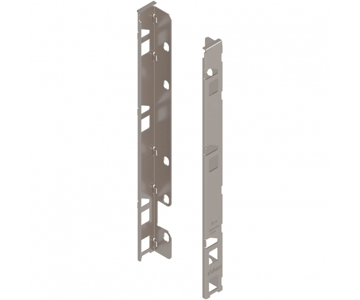 Komplet uchwyt drewnianej ścianki tylnej LEGRABOX wys. F, niklowany, BLUM ZB7F000S