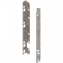 Uchwyt drewnianej ścianki tylnej LEGRABOX, wys. F (257 mm), prawy+lewy, niklowany