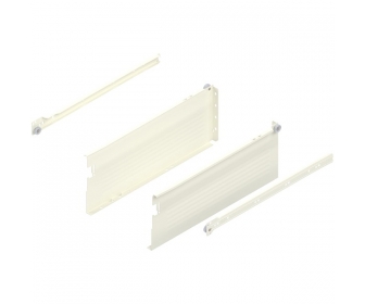 METABOX bok H (150 mm), częściowy wysuw, 25 kg, dł. 400 mm, lewy/prawy, R9001 kremowo-biała