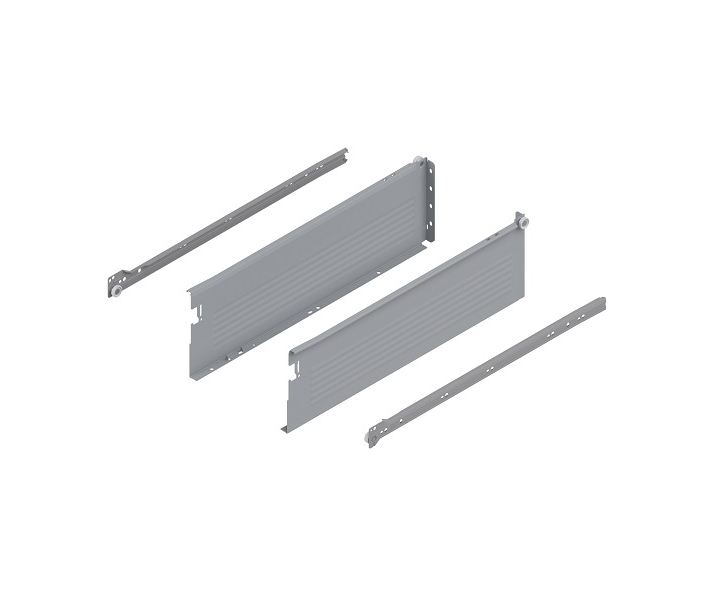 Szuflada METABOX wys H, częściowy wysuw, 500mm, 25kg, szara, BLUM 320H5000C15