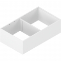 AMBIA-LINE rama do LEGRABOX szuflady z wysokim frontem, stal, od dł. 400 mm, szerokość 218 mm, jedwabiście biały mat