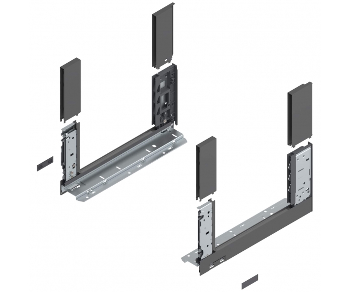 Bok LEGRABOX free, wys. C (177,0 mm), dł. 350 mm, lewy/prawy, antracyt mat