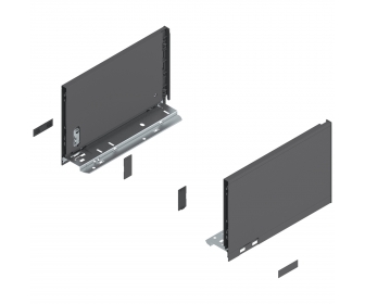 Bok LEGRABOX pure, wys. C (177,0 mm), dł. 270 mm, lewy/prawy, antracyt mat