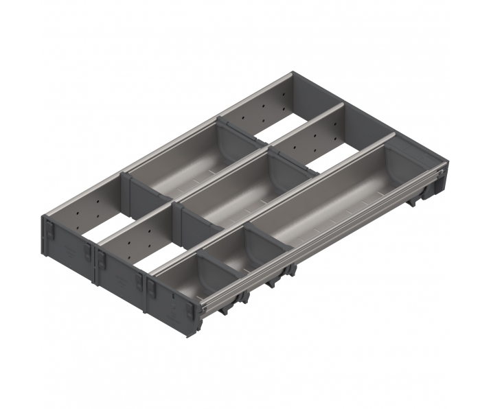 ORGA-LINE wkład kombi (częściowe wypełnienie), do szuflady standardowej TANDEMBOX, dł. NL 500 mm, szer. 297 mm, inox