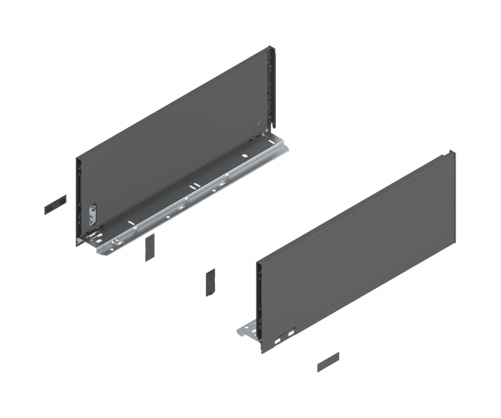 Bok LEGRABOX pure, wys. C (177,0 mm), dł. 450 mm, lewy/prawy, antracyt mat