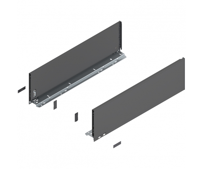 Bok LEGRABOX pure, wys. C (177,0 mm), dł. 600 mm, lewy/prawy, antracyt mat