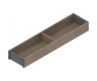 AMBIA-LINE  ramki do szuflady standardowej LEGRABOX, w opcji drewnopodobnej, dł. 450 mm, szerokość 100 mm, Dąb Nebr./szary