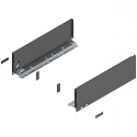 Bok szuflady LEGRABOX, wys. K (128,5 mm), dł. 400 mm, lewy/prawy, antracyt mat
