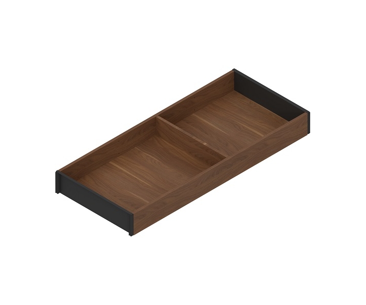 AMBIA-LINE  ramki do szuflady standardowej, do LEGRABOX/MERIVOBOX, w opcji drewnopodobnej, dł. 500 mm, szerokość 200 mm, czarny