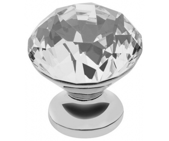 Gałka Crystal Palace B 30mm (chrom + crystal)