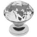Gałka Crystal Palace B 30mm (chrom + crystal)