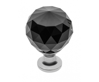 Gałka Crystal Palace A 30mm (chrome+black crystal)