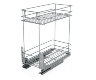 Kosz cargo 300 dwupoziomowy STANDARD PRO, mocowanie dolne, G2 chrom, NOMET W-2331M-300.G2