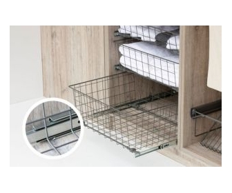 Szuflada MD NOVUM 600 P68 antracyt prowadnica kulowa H-100