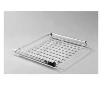 NOMET WIESZAK NA SPODNIE szer 780-930 P22 srebrny + miękki domyk