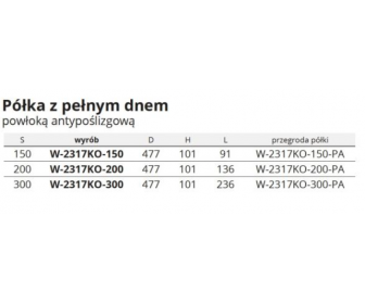 Półka kosza bocz.PRESTIGE SUPREME 200 BIAŁY