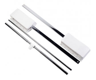 Pantograf z gazowym podnośnikiem 645mm-910mm, stalowy-biały