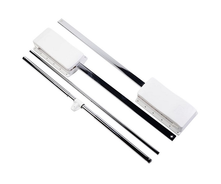 Pantograf z gazowym podnośnikiem 645mm-910mm, stalowy-biały