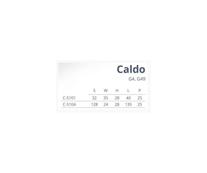 Uchwyt CALDO Lo 128mm kość słoniowa