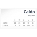 Uchwyt CALDO Lo 128mm kość słoniowa