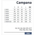 Uchwyt CAMPANA Lo 32mm złoto matowe
