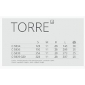 Uchwyt TORRE Lo 320mm chrom mat