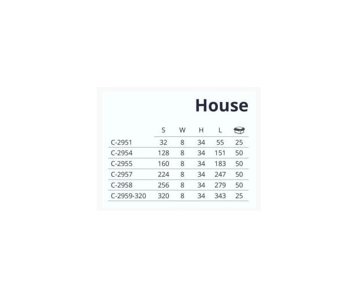 Uchwyt HOUSE Lo 160mm chrom mat