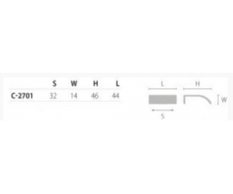 Uchwyt PLYMOUTH Lo 32mm nikiel mat