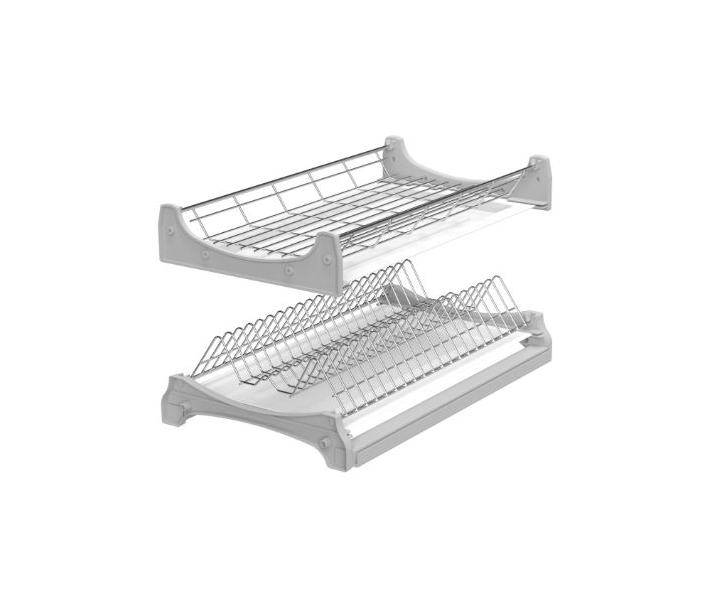 Ociekarka dwupoziomowa "lux" 600 P22 SREBRNA