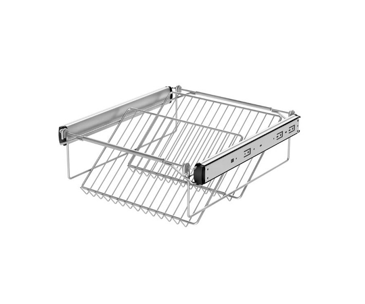 Kpl. półka na buty + ramka miękki domyk SREBRNA