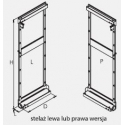 Cargo MIDI 1400 STELAŻ WĄSKI WYSOKI PRAWY P22 srebrny