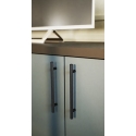 Uchwyt CRUSO Lo 128mm anoda czarna-czarny mat