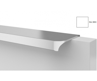 Uchwyt meblowy przykręcany U-9 R9  L-100mm BIAŁY 9003 MAT