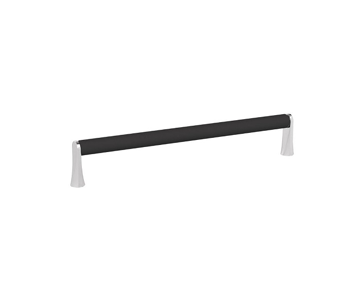 Uchwyt NATALE Lo 160mm czarny mat-chrom połysk