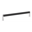 Uchwyt NATALE Lo 160mm czarny mat-chrom połysk