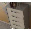 Uchwyt NATALE Lo 160mm czarny mat-chrom połysk