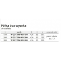 PRESTIGE SUPREME Półka wysoka BOX 300 P67