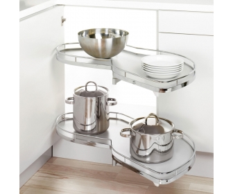 Le Mans II ARENA Classic Silver 450 prawy/biały 05.7037.KPL/B. Le Mans II system do szafki narożnej prostej z frontem na zawias