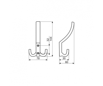 Wieszak meblowy WP14-G0006 duży