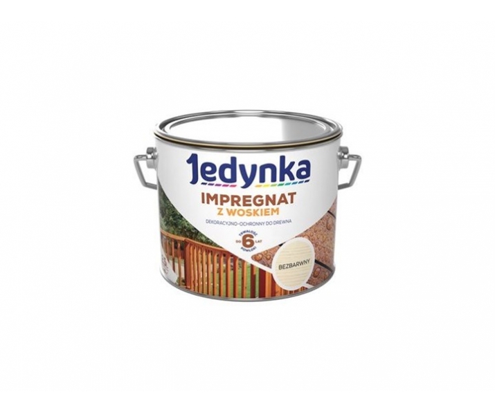 Jedynka impregnat do drewna z woskiem bezbarwny 0,9L