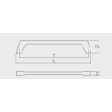 WYC. Uchwyt meblowy G2 L-160mm CZARNY MAT
