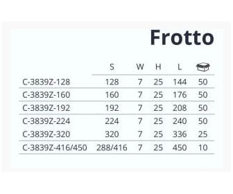 Uchwyt FROTTO Lo 224mm aluminium