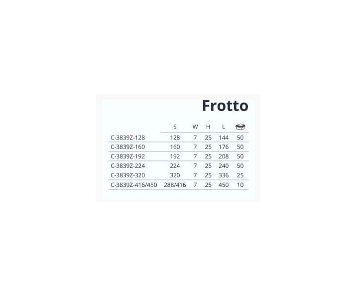Uchwyt FROTTO Lo 224mm aluminium