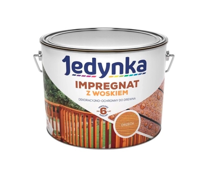 Jedynka impregnat do drewna z woskiem Orzech 0,9L