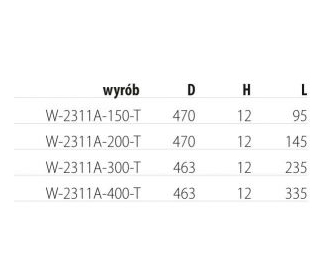 Taca do kosza CARGO 15 z płaską półką tw